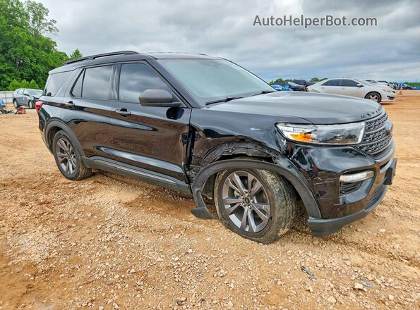 1FMSK7DH7MGC50274 2021 FORD EXPLORER Черный Передняя правая четверть