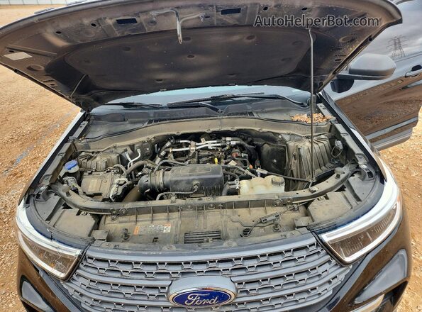 1FMSK7DH7MGC50274 2021 FORD EXPLORER Черный Вид подкапотного пространства