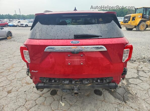 1FMSK7DH7MGC51120 2021 FORD EXPLORER Red Rear view