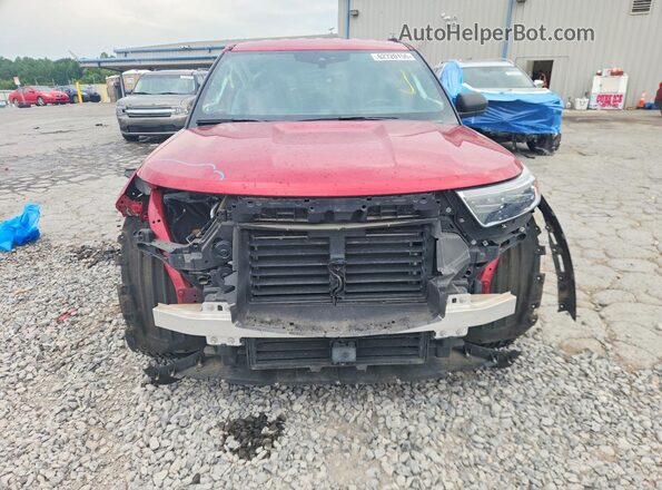 1FMSK7DH7MGC51120 2021 FORD EXPLORER Red Front view
