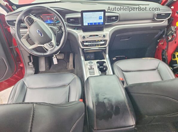 1FMSK7DH7MGC51120 2021 FORD EXPLORER Red Dashboard view