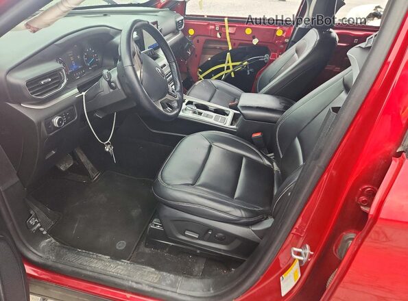 1FMSK7DH7MGC51120 2021 FORD EXPLORER Red Front interior view
