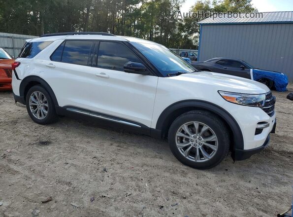 1FMSK7DH7NGB99425 2022 FORD EXPLORER Белый Передняя правая четверть