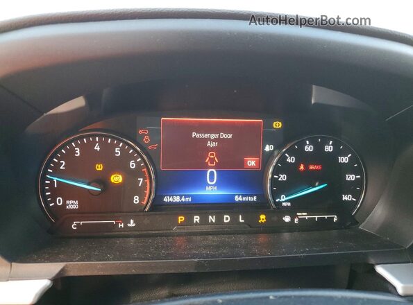 1FMSK7DH7NGB99425 2022 FORD EXPLORER Белый Вид щитка приборов