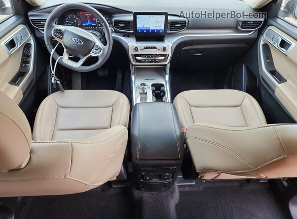 1FMSK7DH7RGA67187 2024 FORD EXPLORER White Առջևի վահանակի տեսք
