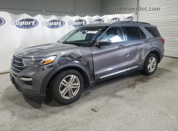 1FMSK7DH7RGA71336 2024 FORD EXPLORER Gray Vista de la etiqueta del VIN