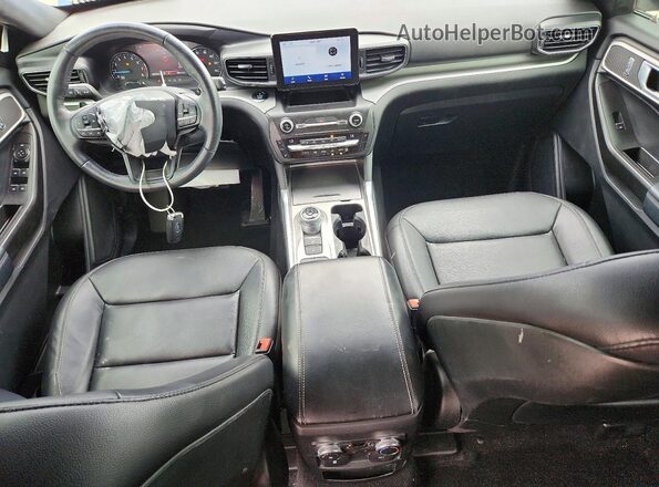 1FMSK7DH8LGC09201 2020 FORD EXPLORER Blue Вид панелі приладів