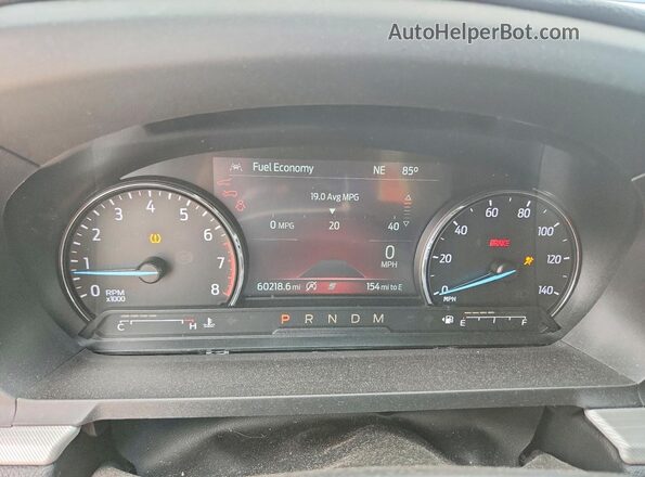 1FMSK7DH8LGC09201 2020 FORD EXPLORER Blue Вид щитка приладів