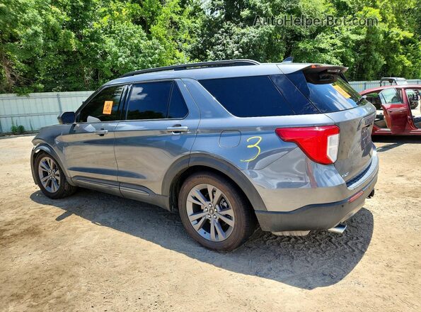 1FMSK7DH8MGA78126 2021 FORD EXPLORER Серый Задняя левая четверть