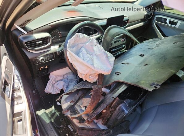1FMSK7DH8MGA78126 2021 FORD EXPLORER Серый Вид панели приборов