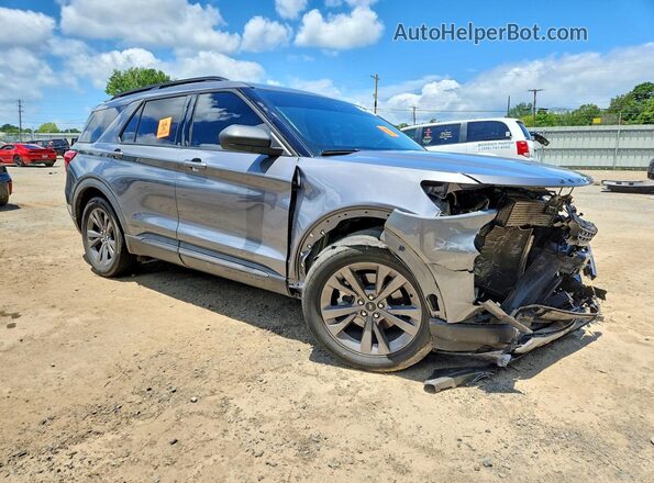 1FMSK7DH8MGA78126 2021 FORD EXPLORER Серый Передняя правая четверть