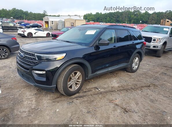 1FMSK7DH8NGA50490 2022 FORD EXPLORER Black Vista tres cuartos delantera izquierda