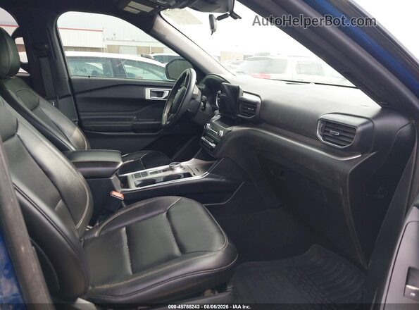 1FMSK7DH9LGB15988 2020 FORD EXPLORER Blue Vista interior delantera