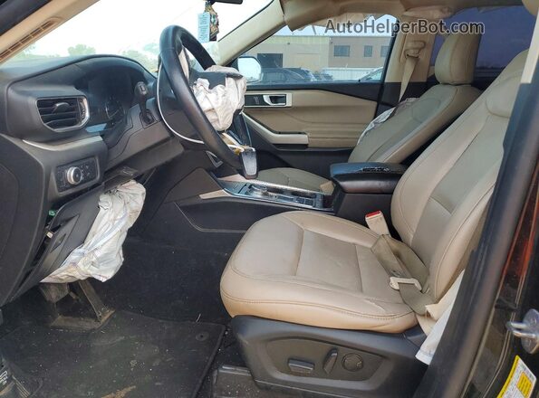 1FMSK7DH9LGD13034 2020 FORD EXPLORER Черный Вид салона спереди