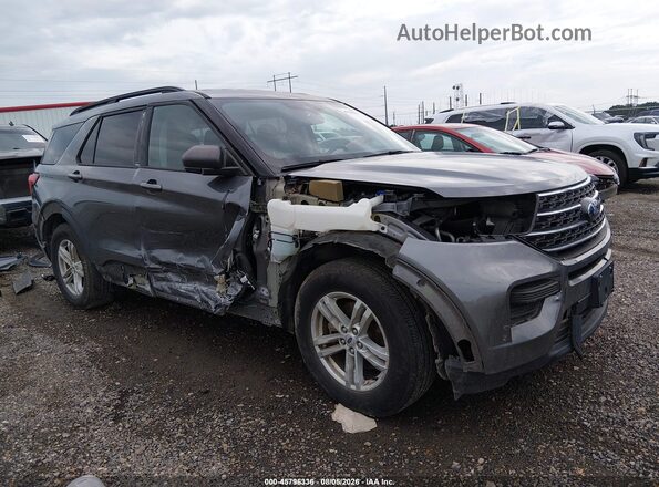 1FMSK7DH9MGC36926 2021 FORD EXPLORER Gray Widok z przodu