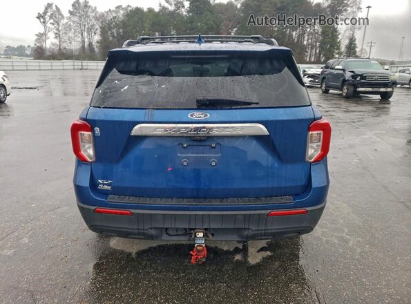 1FMSK7DHXLGD12362 2020 FORD EXPLORER Blue Вид ззаду