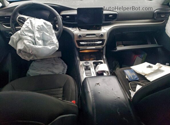 1FMSK7DHXLGD12362 2020 FORD EXPLORER Blue Вид панелі приладів
