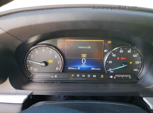 1FMSK7DHXMGA68407 2021 FORD EXPLORER White ხელსაწყოთა პანელის ხედი
