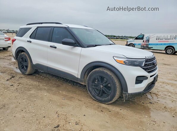 1FMSK7DHXMGB59385 2021 FORD EXPLORER Белый Передняя правая четверть