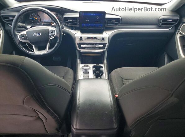 1FMSK7DHXMGB59385 2021 FORD EXPLORER Белый Вид панели приборов