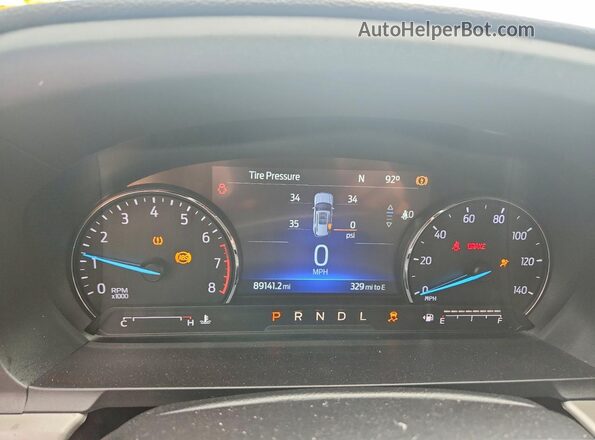 1FMSK7DHXPGA05019 2023 FORD EXPLORER Black Вид щитка приладів