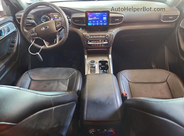 1FMSK7FH0LGB29601 2020 FORD EXPLORER Blue Dashboard view