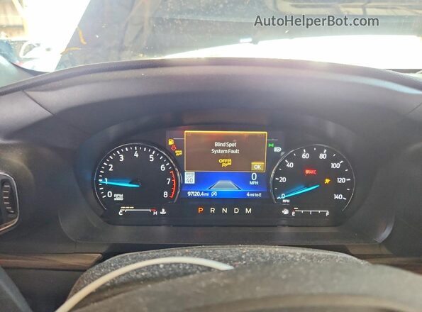 1FMSK7FH0LGB29601 2020 FORD EXPLORER Blue Instrument cluster view