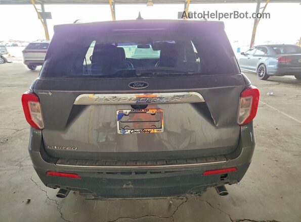 1FMSK7FH0MGB05719 2021 FORD EXPLORER Silver Widok z tyłu