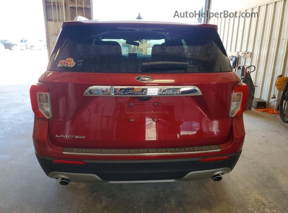 1FMSK7FH0PGA95021 2023 FORD EXPLORER Red Rear view