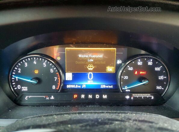 1FMSK7FH2LGB04053 2020 FORD EXPLORER Green ხელსაწყოთა პანელის ხედი