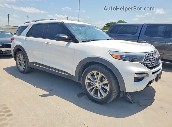 1FMSK7FH2MGA84954 2021 FORD EXPLORER White Передня права чверть