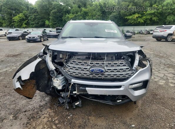 1FMSK7FH2MGB86691 2021 FORD EXPLORER Silver Widok z przodu