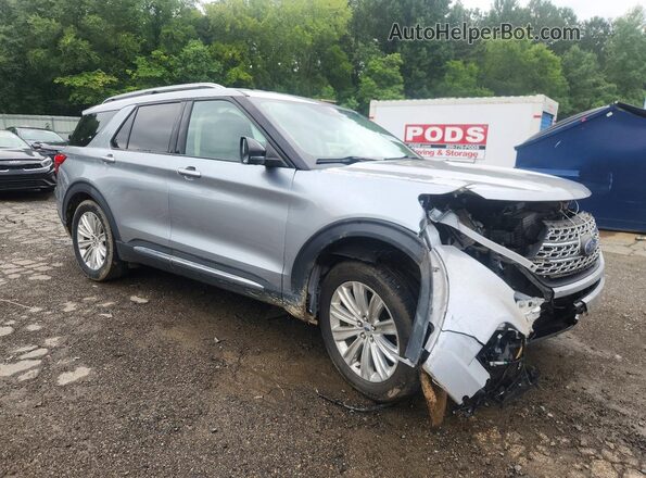 1FMSK7FH2MGB86691 2021 FORD EXPLORER Silver Przód prawy