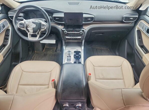 1FMSK7FH2MGB86691 2021 FORD EXPLORER Silver Widok deski rozdzielczej