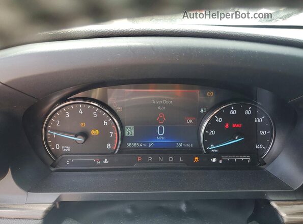 1FMSK7FH2RGA25040 2024 FORD EXPLORER Gray ხელსაწყოთა პანელის ხედი
