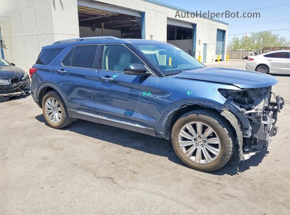 1FMSK7FH3LGA80376 2020 FORD EXPLORER Blue Front right