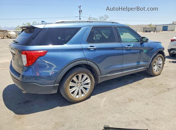 1FMSK7FH3LGA80376 2020 FORD EXPLORER Blue Rear right