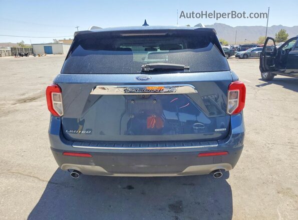 1FMSK7FH3LGA80376 2020 FORD EXPLORER Blue Rear view