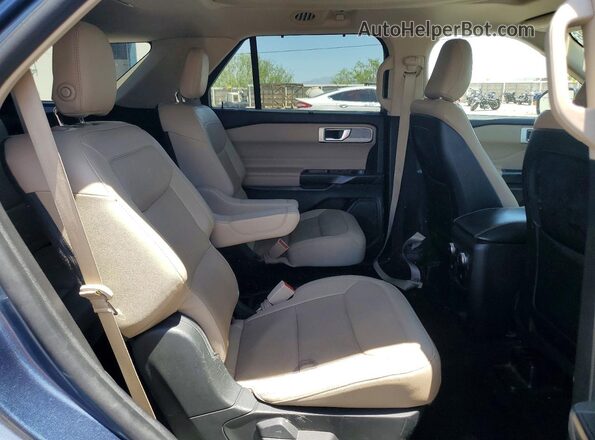 1FMSK7FH3LGA80376 2020 FORD EXPLORER Blue Rear interior view