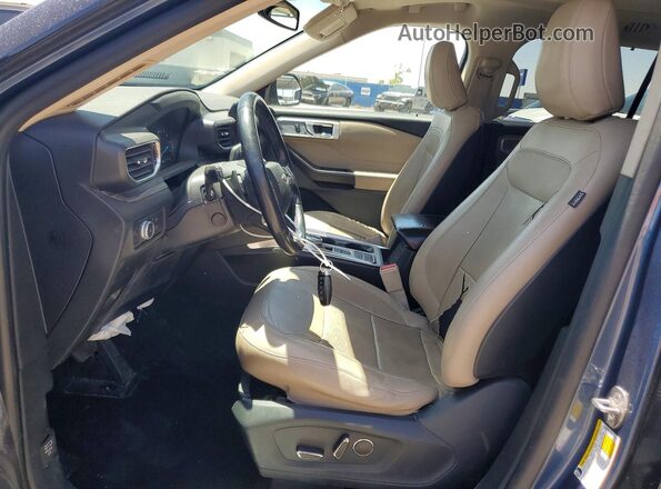1FMSK7FH3LGA80376 2020 FORD EXPLORER Blue Front interior view