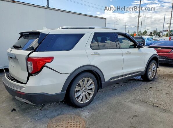 1FMSK7FH3NGC21336 2022 FORD EXPLORER White Trasero derecho