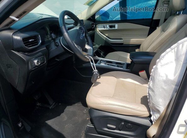 1FMSK7FH3NGC21336 2022 FORD EXPLORER White Vista interior delantera