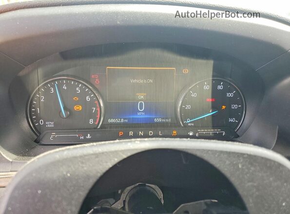 1FMSK7FH4PGA22606 2023 FORD EXPLORER Black Вид щитка приладів