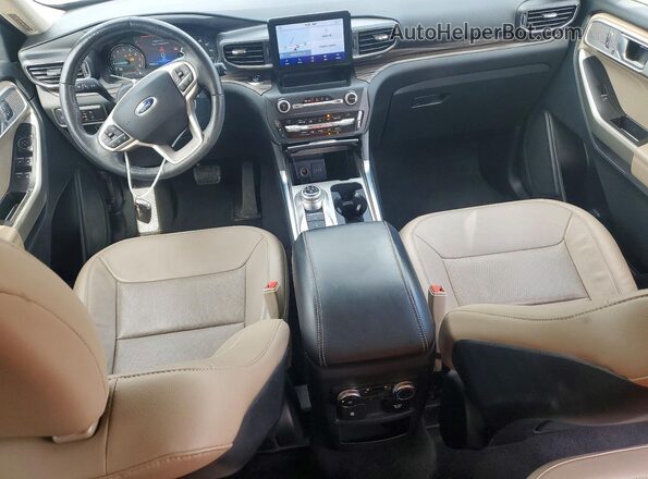 1FMSK7FH6LGC41318 2020 FORD EXPLORER White Առջևի վահանակի տեսք