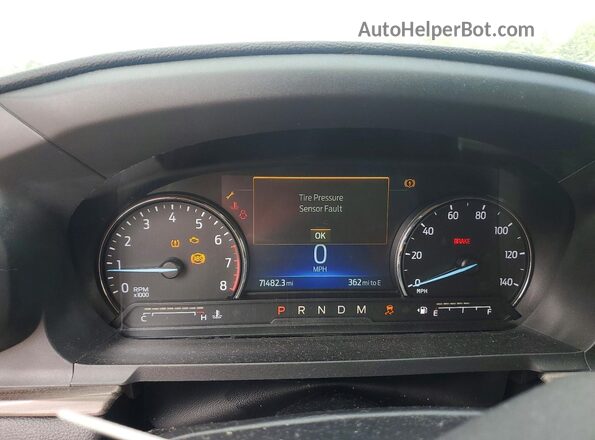 1FMSK7FH6LGC41318 2020 FORD EXPLORER White Սարքավորումների վահանակի տեսք
