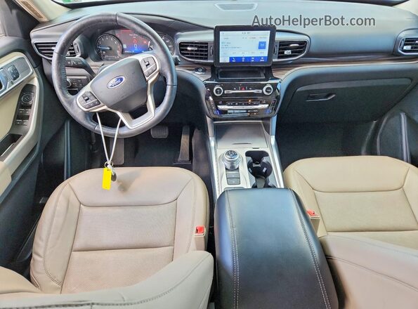 1FMSK7FH6MGA92006 2021 FORD EXPLORER Gray Vista del salpicadero
