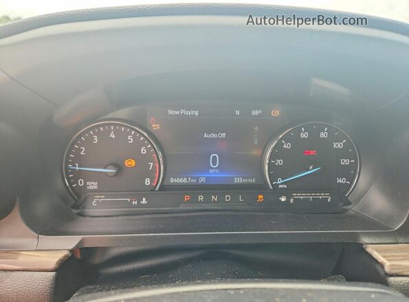 1FMSK7FH6MGB55203 2021 FORD EXPLORER White Вид щитка приладів