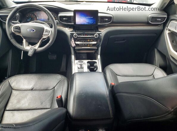 1FMSK7FH7MGB50835 2021 FORD EXPLORER Black Widok deski rozdzielczej