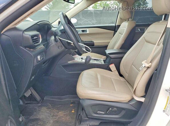 1FMSK7FHXLGA01625 2020 FORD EXPLORER Белый Вид салона спереди