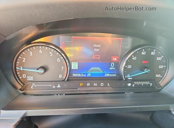 1FMSK7FHXMGA63835 2021 FORD EXPLORER White Widok zestawu wskaźników